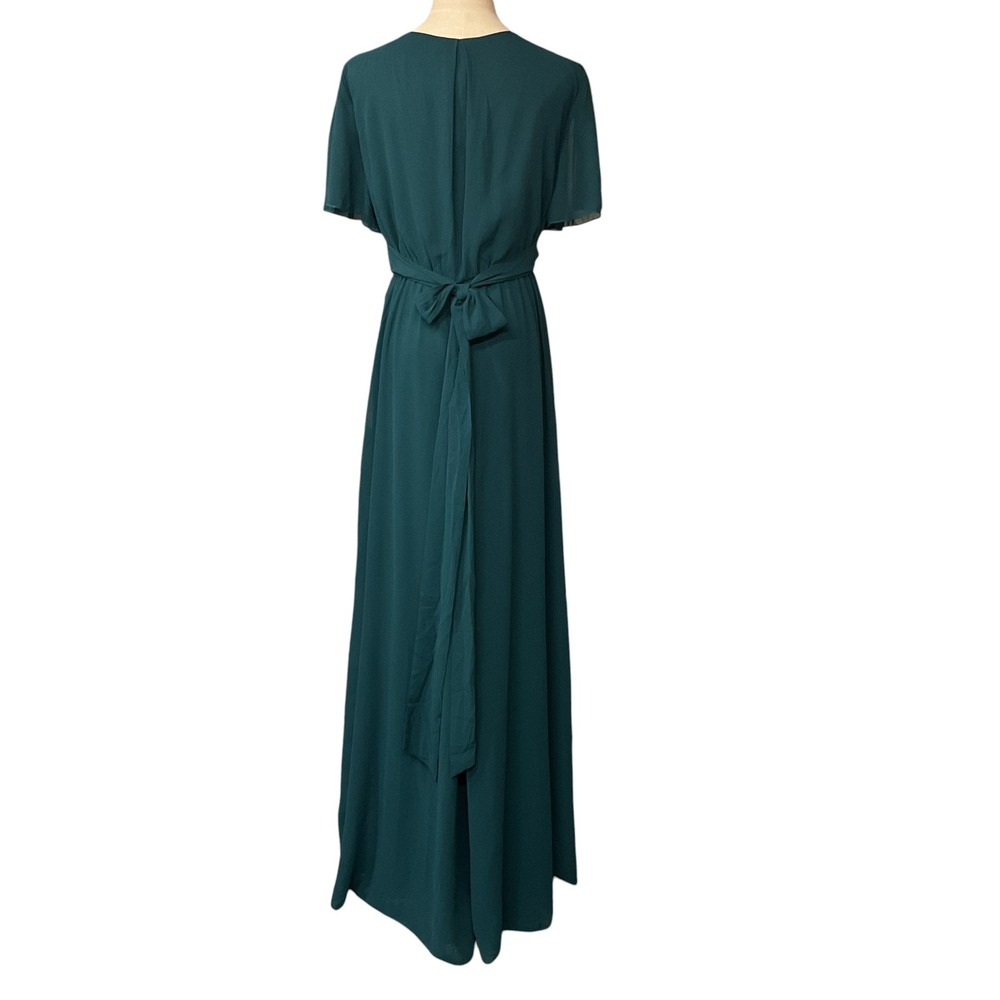 Baltic Born Vaughnie Surplice Neckline Empire Waist Maxi Dress Size Large NWT - Picture 5 of 10